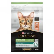 Корм Purina Pro Plan для взрослых кошек после стерилизации/кастрации с высоким содержанием лосося, Renal Plus, 3 кг