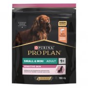 Корм Purina Pro Plan для взрослых собак мелких и карликовых пород с чувствительной кожей с лососем и рисом, Sensitive Skin, 700 г