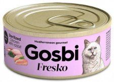Консерва Gosbi Fresko Cat для кошек, после стерилизации, с курицей и кроликом, 70 г