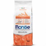 Корм Monge для взрослых собак всех пород, из лосося с рисом, Dog Speciality Line Monoprotein, 12 кг