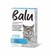 Лакомство BALU мультивитаминное для кастрированных котов и стерилизованных кошек, таурин и метионин, Здоровье и Энергия, 50 гр