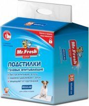 Пеленки Mr.Fresh гелевые впитывающие, Regular, 40х60 см / 30 шт