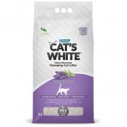 Наполнитель комкующийся бентонитовый с ароматом лаванды, Cat's White, 4,25 кг (5 л) 