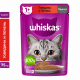 Пауч Whiskas, для взрослых кошек, паштет с говядиной и печенью, 75 г