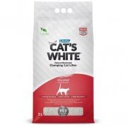 Наполнитель комкующийся бентонитовый, Cat's White, 4,25 кг (5 л) 