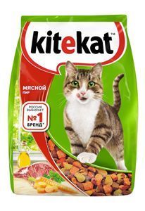 Сухой корм Kitekat "Мясной пир" для кошек, 1кг