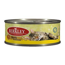 Консервы Berkley для кошек, говядина с олениной, 100г