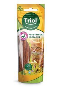Аппетитные колбаски Triol, для кошек, 40г