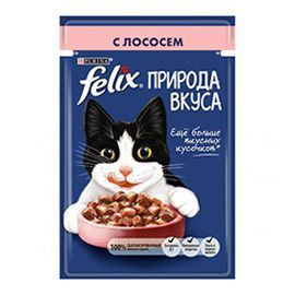 Влажный корм Felix Природа вкуса для кошек, 85г (в ассорт.)