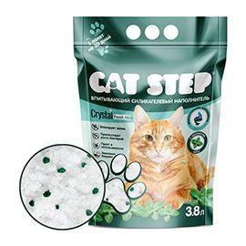 Силикагелевый наполнитель Cat Step, с ароматом мяты