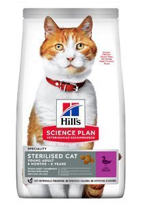 Сухой корм Hill's для стерилизованных кошек с уткой, 1кг