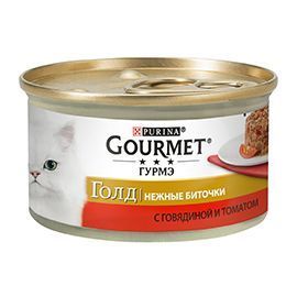 Консервы Gourmet Gold для кошек, нежные биточки 85г (в ассорт.)