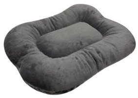 Матрац ZOONIK овальный, серый, 620х450х80 мм