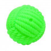 Игрушка Клубок ниток с пищалкой для собак, зелёный, 8 см