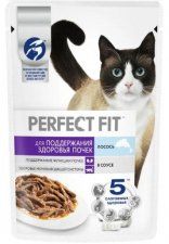 Пауч Perfect Fit для почек кошек, с лососем в соусе, 75 г