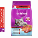 Корм Whiskas для стерилизованных кошек и котов с говядиной и вкусными подушечками, 1,9 кг