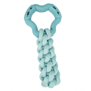 Игрушка Плетенный канат для собак, зеленый, 24,5 см