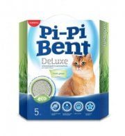 Наполнитель для кошачьего туалета Pi-Pi-Bent Deluxe Fresh Grass, комкующийся, с ароматом свежескошенной травы, 5 кг (12 л)
