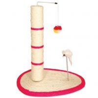 Когтеточка Triol Столбик №205 из сизаля для кошек, 40х30х49 см