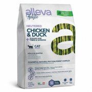 Корм Alleva, для кастрированных и стерилизованных кошек, с курицей и уткой, Holistic, 1,5 кг