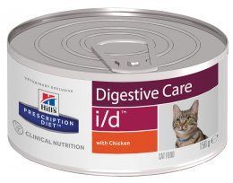Консервы-диета Hill's для взрослых кошек с заболеваниями желудочно-кишечного тракта, i/d, 156 г