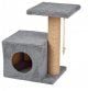 Домик-когтеточка Kogti для кошек многоуровневый, серый, Боковой, 48х40х32 см