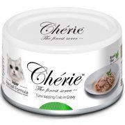 Консервы Pettric Cherie - Hairball Control для кошек, с тунцом и мясом краба в подливе, 80 г 