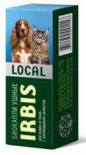Биокапли ушные Irbis для кошек и собак, Local, 15 мл