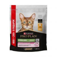 Корм Purina Pro Plan для взрослых кошек с чувствительным пищеварением, с курицей, DELICATE DIGESTION, 400+200 г