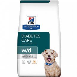 Корм-диета Hill's для взрослых собак с избыточным весом и сахарным диабетом, w/d, 1,5 кг