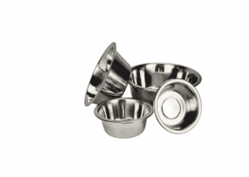 Миска Dogman металлическая № 0 для животных, 180 мл