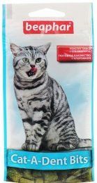 Подушечки Beaphar для кошек, для чистки зубов, Cat-A-Dent Bits, 35 г