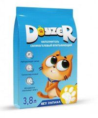 Наполнитель DOYZER, силикагелевый впитывающий, без запаха, 1,6 кг (3,8 л)