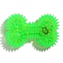 Игрушка Светящаяся кость для собак, зелёная, 10,5 см