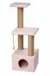Домик-когтеточка Kogti для кошек многоуровневый, бежевый, Башня, 37х37х32 см