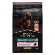 Корм Purina Pro Plan для взрослых собак мелких и карликовых пород с чувствительной кожей с лососем и рисом, 7 кг