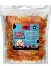 Лакомство BUBU PETS, Твистеры из куриного филе для собак, 500 г