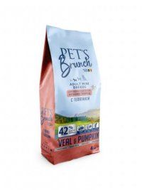 Корм Pet's Brunch с телятиной для взрослых собак мелких пород, 4 кг