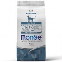 Корм сухой Monge, для стерилизованных кошек, с форелью, Cat Speciality Line Monoprotein Sterilised, 1,5 кг