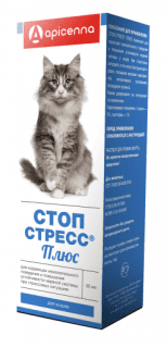 Капли Стоп-стресс для коррекции нежелательного поведения и повышения устойчивости нервной системы у кошек, 30 мл