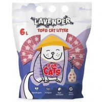 Наполнитель FOR CATS Tofu комкующийся, с ароматом лаванды, 2,5 кг (6 л)