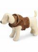 Шлея Camon зимняя для собак, из искусственного меха, с капюшоном, коричневая, XS, шея 32-36 см/грудь 40-48 см
