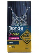 Корм Monge для взрослых кошек, низкозерновой, из мяса зайца, BWild LOW Hare, 1,5 кг