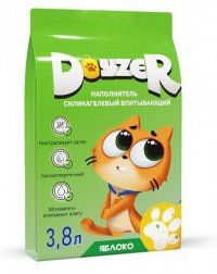Наполнитель DOYZER, силикагелевый впитывающий, с ароматом яблока 1,6 кг (3,8 л)