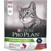 Корм Purina Pro Plan, для взрослых стерилизованных кошек, со вкусом утки с печенью, OptiSavour, 400г