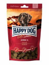 Лакомство Happy Dog, снеки для собак с чувствительным пищеварением, с картофелем и страусом, Soft Snack Africa, 100 г
