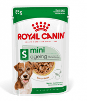 Пауч Royal Canin для собак мелких пород старше 8 лет, кусочки в соусе, MINI AGEING, 85 г