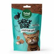 Лакомства Triol, Мини-подушечки для кошек с начинкой из кролика, SNACK BAR, 30 г