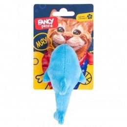 Игрушка для кошек, Акула с погремушкой, 10 см