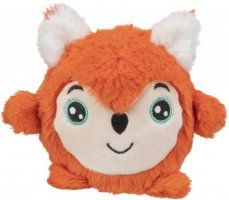 Игрушка Лиса для собак в виде мячика, плюш, 11 см